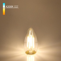 Светодиодная лампа Elektrostandard Свеча CD F 7W 4200K E27 (C35 прозра  фото, kupilegko.ru