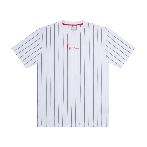 Футболка KARL KANI Small Signature Pinstripe Tee KKKKMQ32041WHT 367481 SP  фото, kupilegko.ru