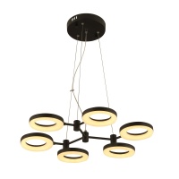 Подвесная светодиодная люстра Gerhort G61296/12BK  фото, kupilegko.ru