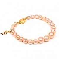 Браслет серебро с позолотой, жемчуг, NP1913  фото, kupilegko.ru