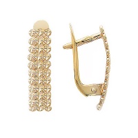 Золотые серьги, сережки золото, 01C714465  фото, kupilegko.ru