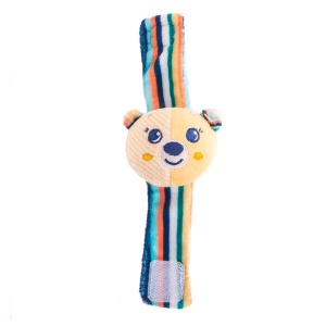 Игрушка погремушка на ручку для новорожденного Мишка Берни 5282 GU  фото, kupilegko.ru