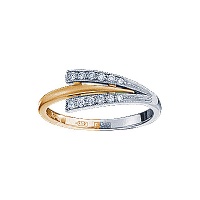 Золотое кольцо, золото, бриллиант, 71202RS  фото, kupilegko.ru