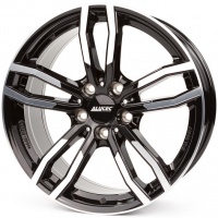 Литые колесные диски Alutec Drive 7.5x17 5x112 ET54 D66.5 Чёрный глянцевый с полированной лицевой частью (DRV75754W63-1)  фото, kupilegko.ru