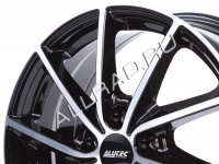 Литые колесные диски Alutec Singa 7x17 5x114.3 ET55 D64.1 Diamond Black Front Polished (SIN70755H53-1)  фото, kupilegko.ru