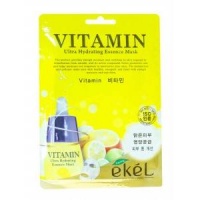 Тканевая маска с витамином С Ekel  фото, kupilegko.ru