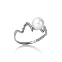 Золотое кольцо, золото, жемчуг, NP890  фото, kupilegko.ru