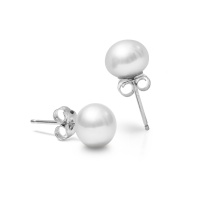 Серьги серебро, сережки серебро, жемчуг, NP1004  фото, kupilegko.ru