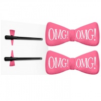 Заколки для фиксации волос во время косметических процедур (011791, 1, Ярко-розовый, 2 шт)  фото, kupilegko.ru