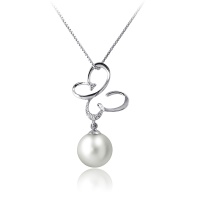 Серебряная подвеска, серебро, жемчуг, NP433  фото, kupilegko.ru