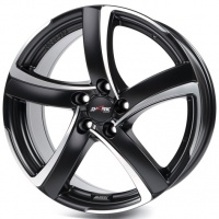 Литые колесные диски Alutec SHARK 7.5x17 5x112 ET47 D70.1 Черный матовый с полированной лицевой частью (SH75747B73-5)  фото, kupilegko.ru