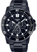 Японские наручные мужские часы Casio MTP-VD300B-1E. Коллекция Analog  фото, kupilegko.ru