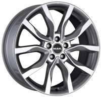 Литые колесные диски MAK HIGHLANDS 7x17 5x108 ET45 D63.4 Серебристый (F7070HISI45GD3X)  фото, kupilegko.ru