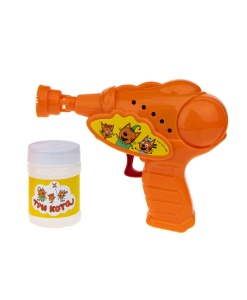 Пистолет для мыльных пузырей Три Кота механический 88011 GU  фото, kupilegko.ru