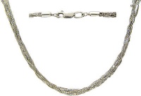 Золотое колье, белое золото, 01L721134  фото, kupilegko.ru