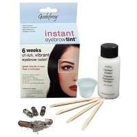 Краска-хна для бровей Черная Eyebrow Tint Natural Black (500502, 80 капсул)  фото, kupilegko.ru