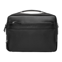 Кожаная мужская сумка  Anhor Black Lakestone 6385 LS  фото, kupilegko.ru