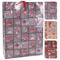 Пакет подарочный Excellent Houseware Новый год в ассортименте  фото, kupilegko.ru