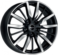 Литые колесные диски MAK BARBURY Ice Black 8x19 5x120 ET40 D72.6 Чёрный матовый с полированной лицевой частью (F8090BYIB40IR2)  фото, kupilegko.ru