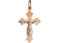 Золотой крестик, золото, 01R760523  фото, kupilegko.ru