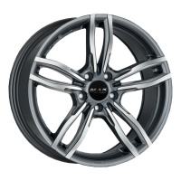 Литые колесные диски MAK LUFT-FF 8x17 5x120 ET34 D72.6 Серый с полированной лицевой частью (F8070LKQM34IBX)  фото, kupilegko.ru