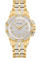 Японские наручные женские часы Bulova 98L302. Коллекция Crystal Octava  фото, kupilegko.ru