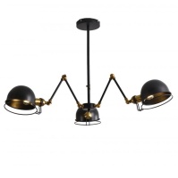 Подвесная люстра Lumina Deco Valmonti LDP D015-3 BK  фото, kupilegko.ru
