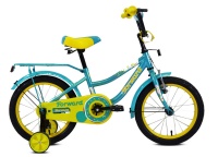 Велосипед FUNKY 18  2019-2020, голубой/светло-зеленый, RBKW0LNH1031 Forward  фото, kupilegko.ru
