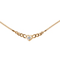 Золотое колье, золото, бриллиант, 17653RS  фото, kupilegko.ru