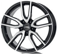 Литые колесные диски Rial Torino Black 8x18 5x114.3 ET45 D70.1 Чёрный глянцевый с полированной лицевой частью (TOR80845B83-1)  фото, kupilegko.ru