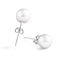 Серьги серебро, сережки серебро, жемчуг, NP3847  фото, kupilegko.ru