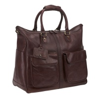 Кожаная дорожная сумка Dr.Koffer D 012-02-09 5705 DK  фото, kupilegko.ru