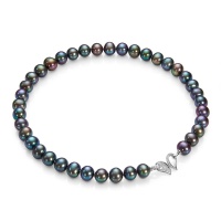 Ожерелье серебро, жемчуг, NP50  фото, kupilegko.ru