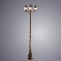 Столб фонарный уличный Arte Lamp Pegasus A3151PA-3BN  фото, kupilegko.ru