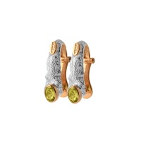 Серьги серебро, сережки серебро, хризолит, 2102h  фото, kupilegko.ru