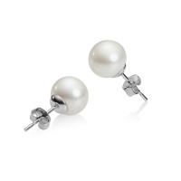 Серьги серебро, сережки серебро, жемчуг, NP3833  фото, kupilegko.ru