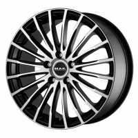 Литые колесные диски MAK FATALE Ice Black 8.5x19 5x112 ET48 D57.1 Чёрный матовый с полированной лицевой частью (F8590FAIB48VE2)  фото, kupilegko.ru