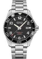 Швейцарские наручные мужские часы Atlantic 55375.47.65S. Коллекция Worldmaster Diver  фото, kupilegko.ru