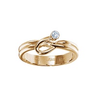 Золотое кольцо, золото, бриллиант, 17648RS  фото, kupilegko.ru