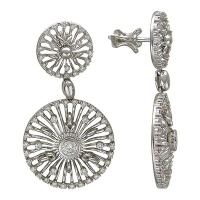 Золотые серьги, сережки золото, бриллиант, 01C675272  фото, kupilegko.ru