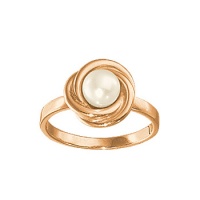 Золотое кольцо, золото, жемчуг, 12401RS  фото, kupilegko.ru