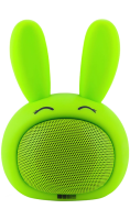 Колонка портативная  InterStep Funny Bunny, зеленая  фото, kupilegko.ru
