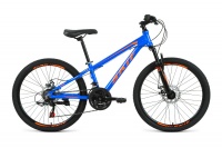 Велосипед SKIF 24 Disc (рост 11.5") 2020-2021, синий/ярко-оранжевый, RBKK1M34G003 SKIF  фото, kupilegko.ru