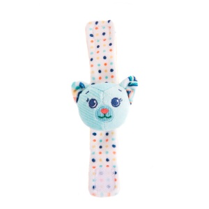 Игрушка погремушка на ручку для новорожденного Котик Дарси 34287 GU  фото, kupilegko.ru