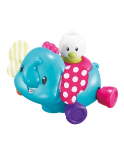 Интерактивная игрушка Ауби Слоник с птичкой 91063 GU  фото, kupilegko.ru