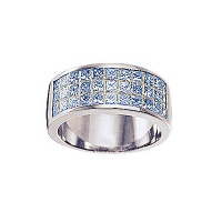 Золотое кольцо, белое золото, бриллиант, 61664RS  фото, kupilegko.ru