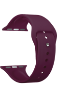 Ремешок  Deppa Band Silicone для Apple Watch 38/40 mm, силиконовый, бургунди  фото, kupilegko.ru