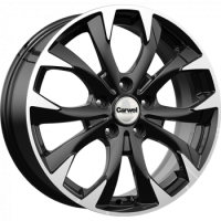 Литые колесные диски Carwel Баунт 152 (Jetta) 7x17 5x112 ET54 D57.1 Чёрный с полированной лицевой частью (36614)  фото, kupilegko.ru