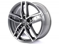Литые колесные диски Alutec Ikenu 7.5x17 5x112 ET38 D66.6 Graphite Front Polished (IKE75738B62-9)  фото, kupilegko.ru