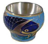 Креманка серебро с позолотой, 26759RS  фото, kupilegko.ru